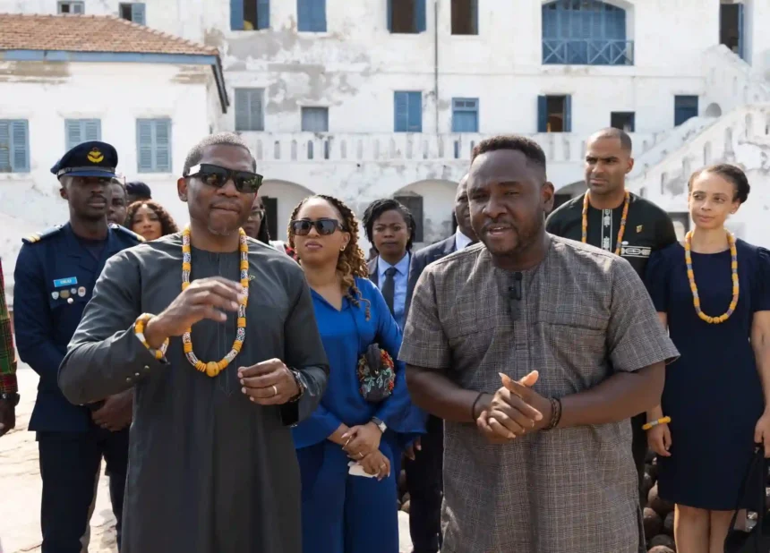 PM Terrance Drew at Cape Coast Castle in Ghana