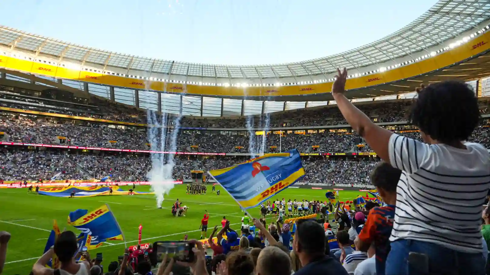 Stormers v/s Dragons rugby match in Cape Town