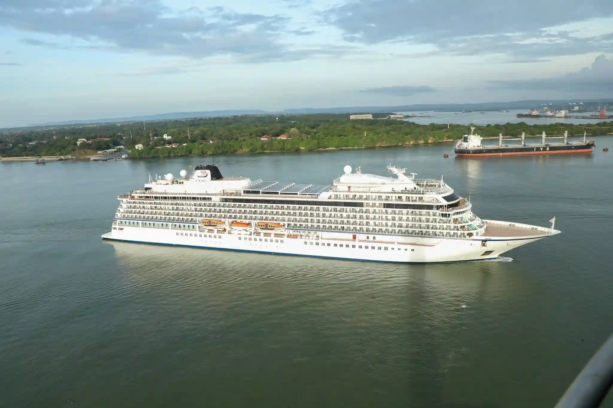 MV Viking Sky docks at Port of Mombasa in Kenya