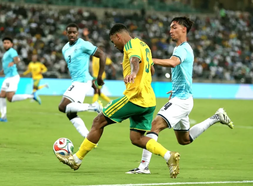 Bafana Bafana v/s Panama football match at DHL Stadium in Cape Town