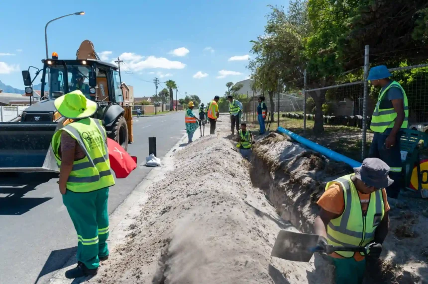 Pipe Replacement Work in Progress in Cape Town