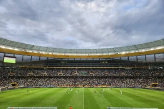 DHL Stadium during Bafana Bafana v/s Panama football match in Cape Town