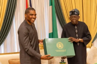 PM Terrance Drew with President Bola Ahmed Tinubu of Nigeria