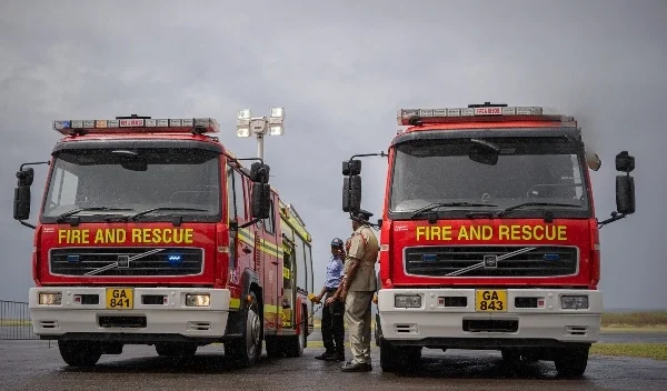 two new fire trucks received by Dominica