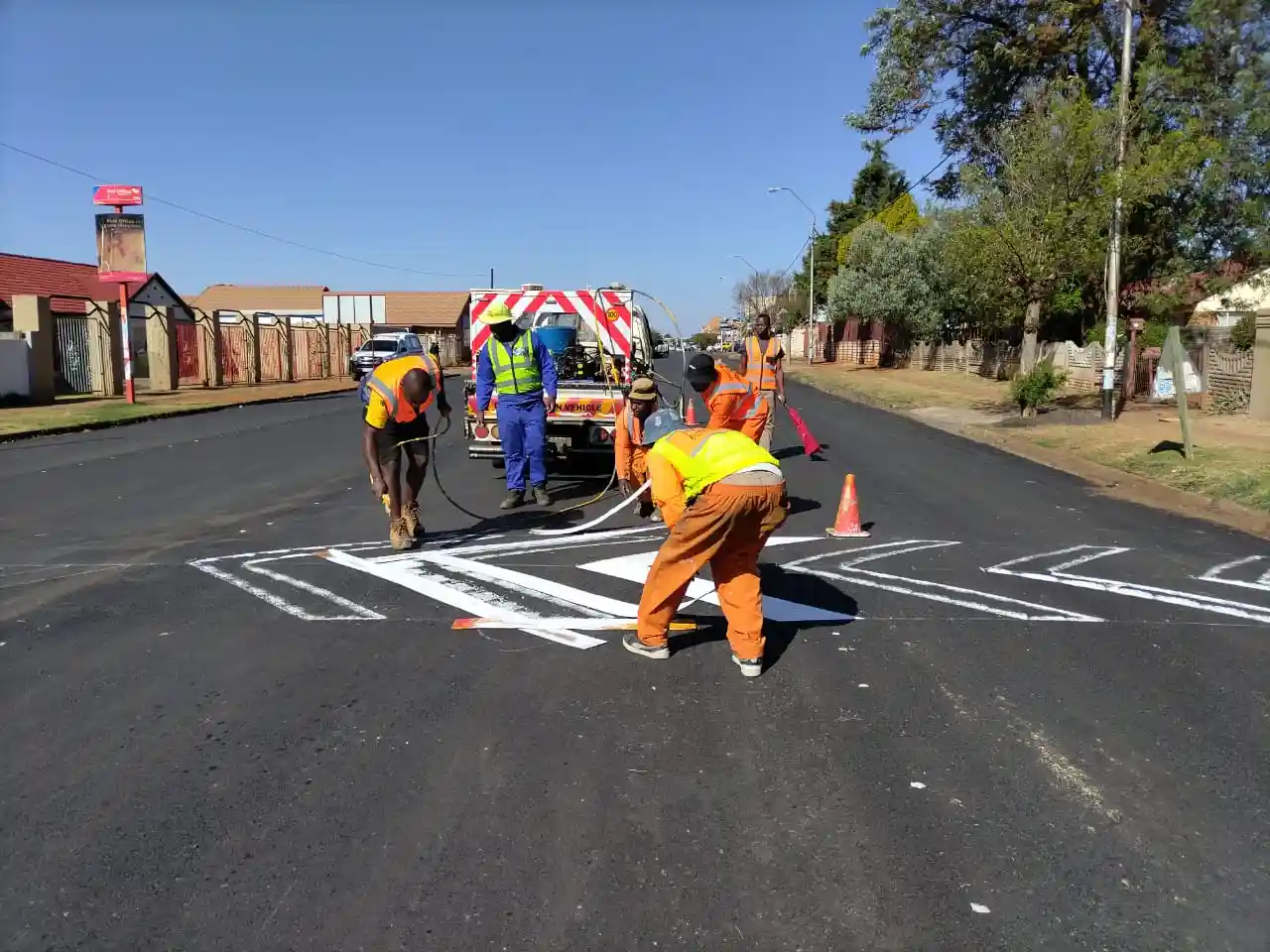 Road Marking Project in Cape Town