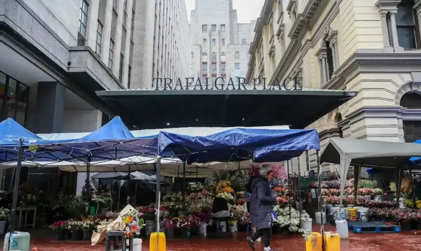 Trafalgar Place Flower Market in Cape Town