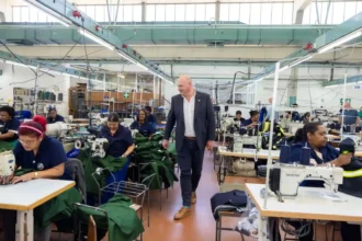 Alderman James Vos at an Industrial Hub of Cape Town