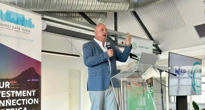 Alderman James Vos at WISP, Cape Town