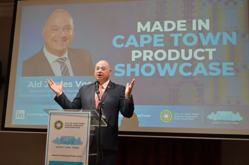 Alderman James Vos at Invest Cape Town's Made In Cape Products Event