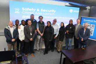 Safety and Security Directorate team of Cape Town while launching new features of City App