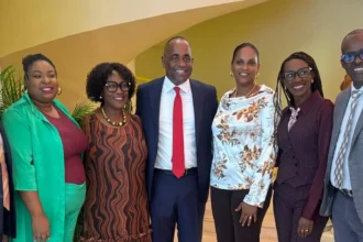 PM Skerrit with other delegates in high-level meeting held in Guadeloupe