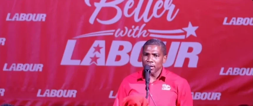 PM Drew while addressing the citizens of St. Kitts and Nevis