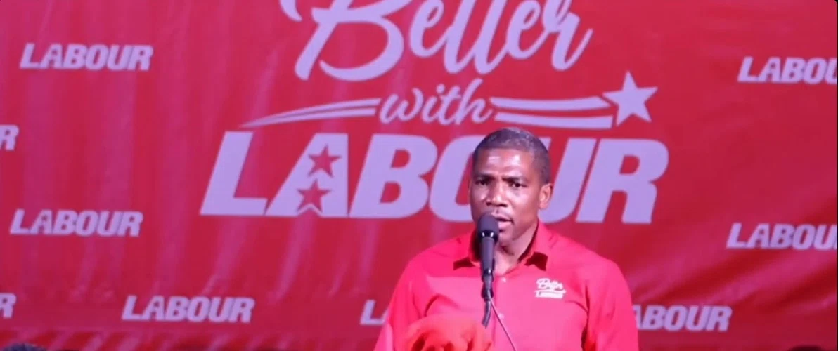 PM Drew while addressing the citizens of St. Kitts and Nevis