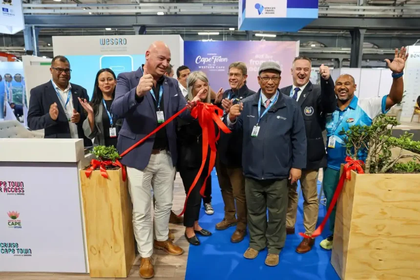 Alderman James Vos with Wesgro team at Africa's Travel Indaba 2026