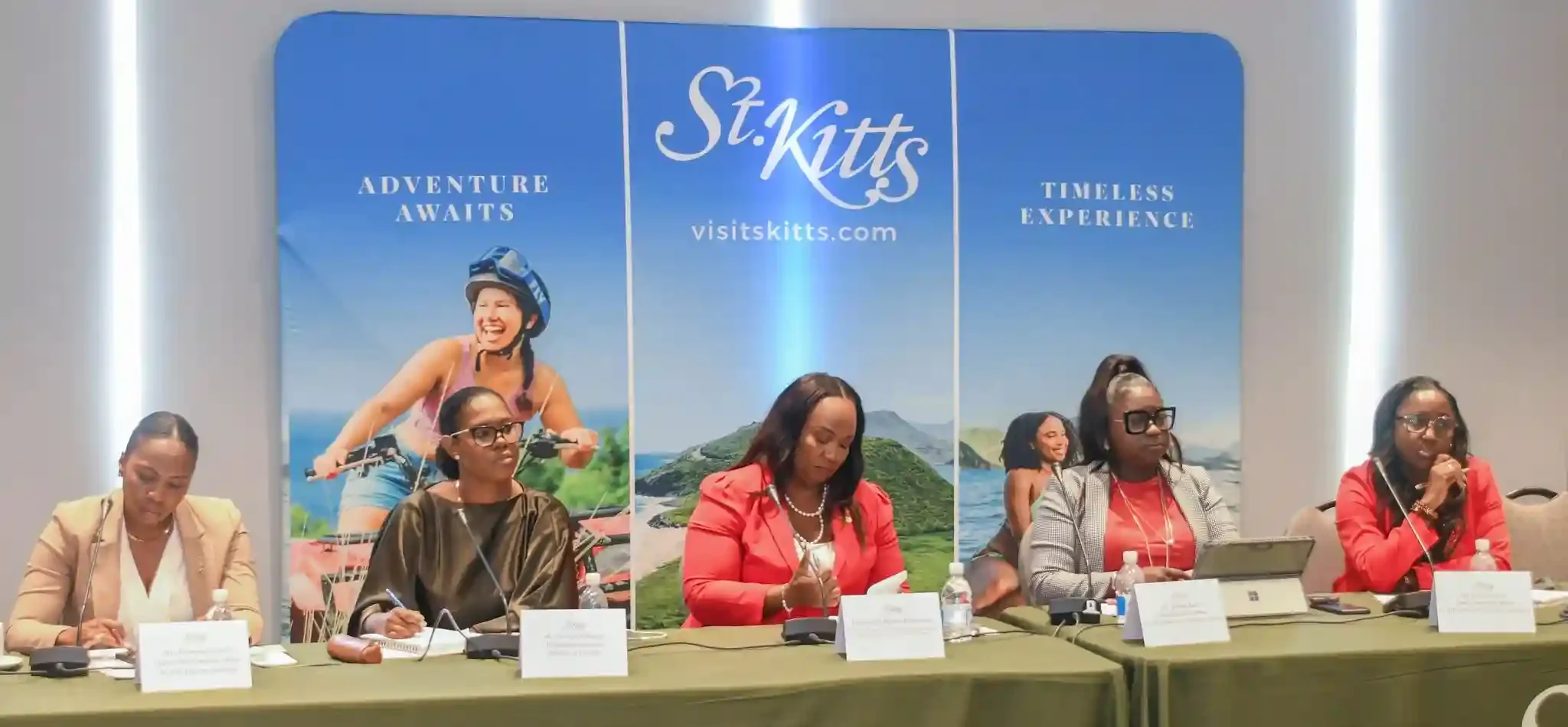 Press Conference held by Tourism Minister Marsha T. Henderson in St. Kitts and Nevis