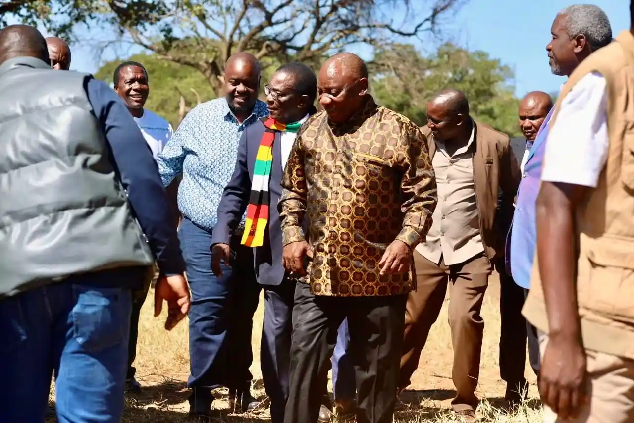 Cyril Ramaphosa in Zimbabwe