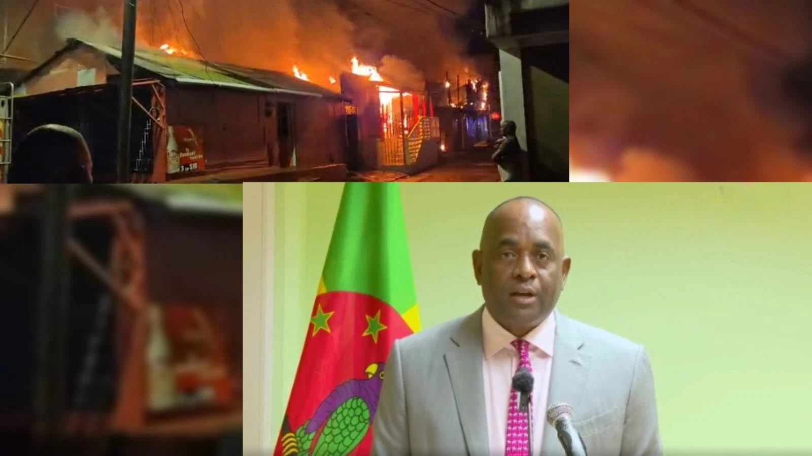 Prime Minister Roosevelt Skerrit on Fire Incident happened in Roseau, Dominica
