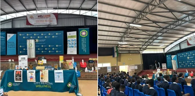 Cape Town learners during tobacco dicouraging session