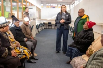 Cllr Francine Higham visits renovated Langa Library, Cape Town