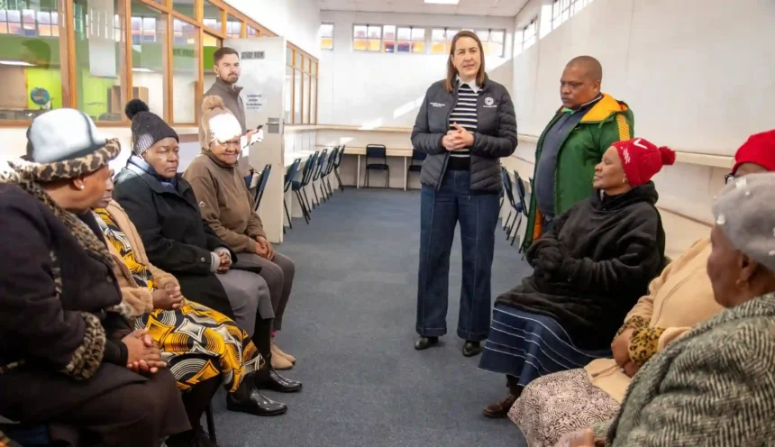 Cllr Francine Higham visits renovated Langa Library, Cape Town