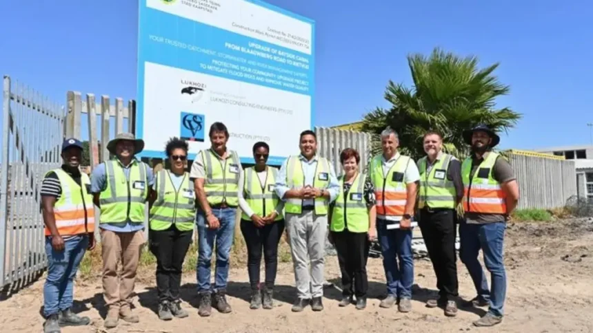 Cape Town Water and Sanitation team at Rietvlei construction site