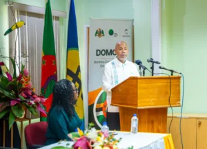 Executive Director of the Caribbean Community Climate Change Center – Dr. Colin Young on launch of DOMCREP 