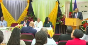 Minister for Finance – Dr. Irving McIntyre on launch of DOMCREP