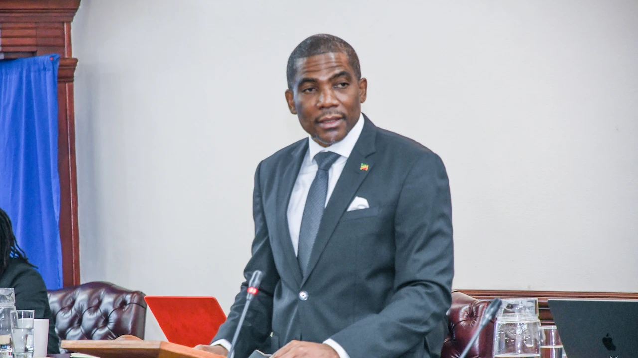 PM Terrance Drew while presenting the bill in St. Kitts and Nevis National Assembly