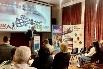 Alderman James Vos encouraging local businesses in Cape Town
