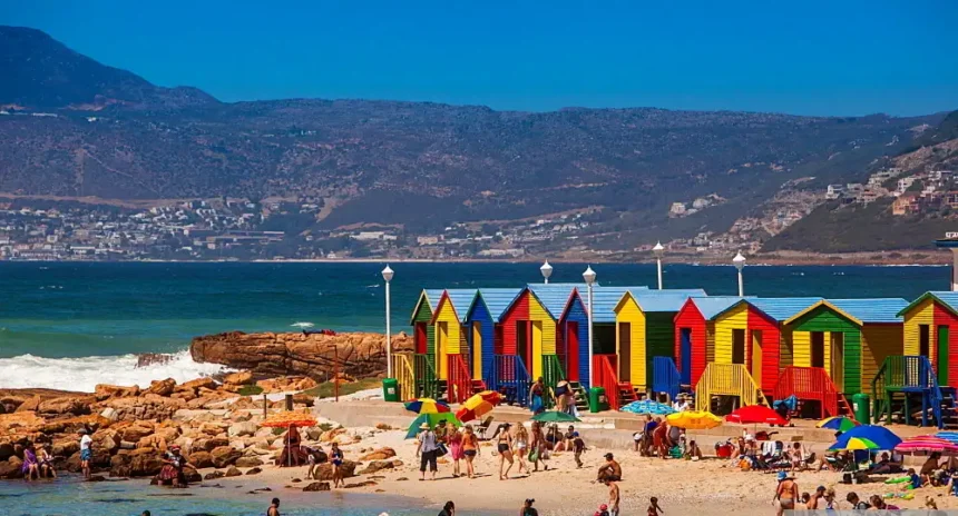 Cape Town Muizenberg Beachfront Iconic Beach Huts