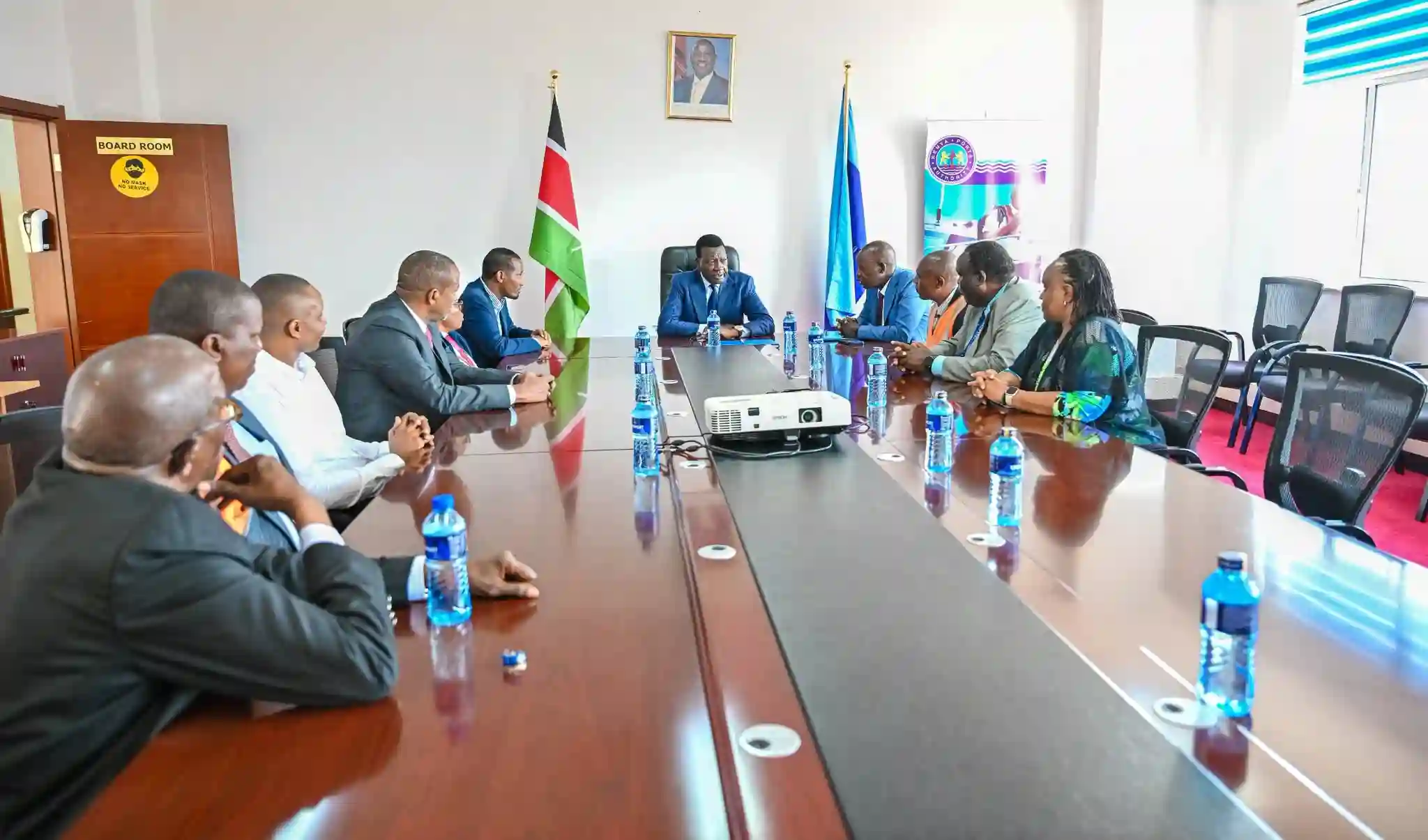 Kenya Ports Authority team during a meeting