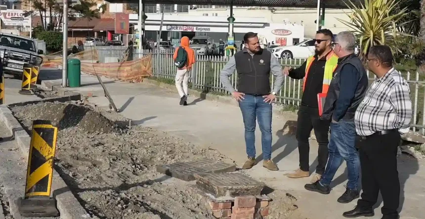 Cape Town Urban Mobility team at project site