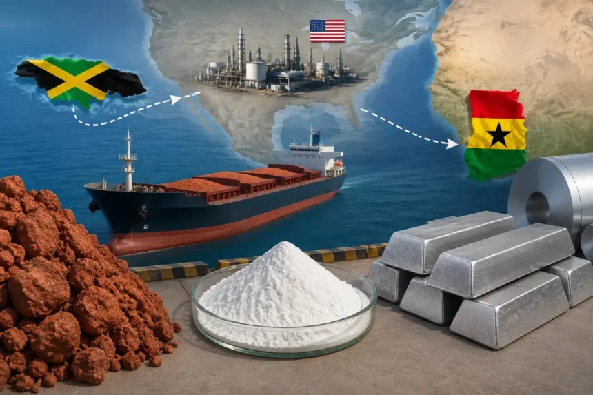 Representative image of Bauxite-Alumina deal b/w Ghana and Jamaica 