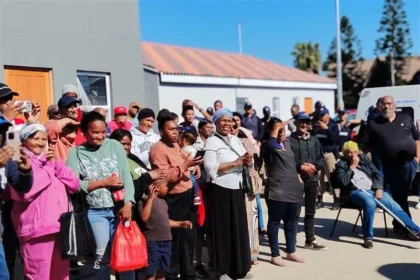 Families who received new homes under Elsies River Housing Project