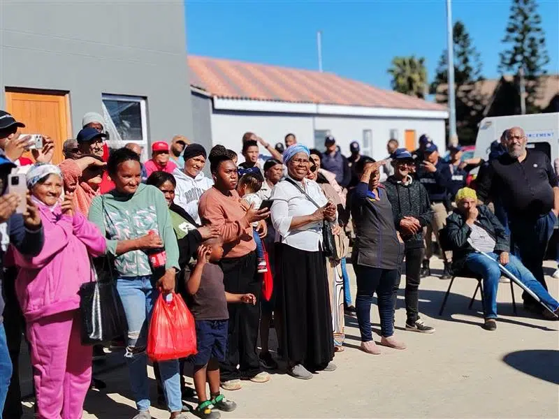 Families who received new homes under Elsies River Housing Project