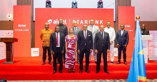 Airtel DRC team with Starlink team 
